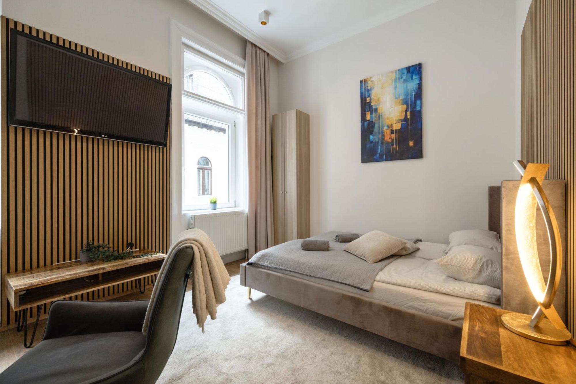 Sleek Downtown Living Apartman Budapest Kültér fotó
