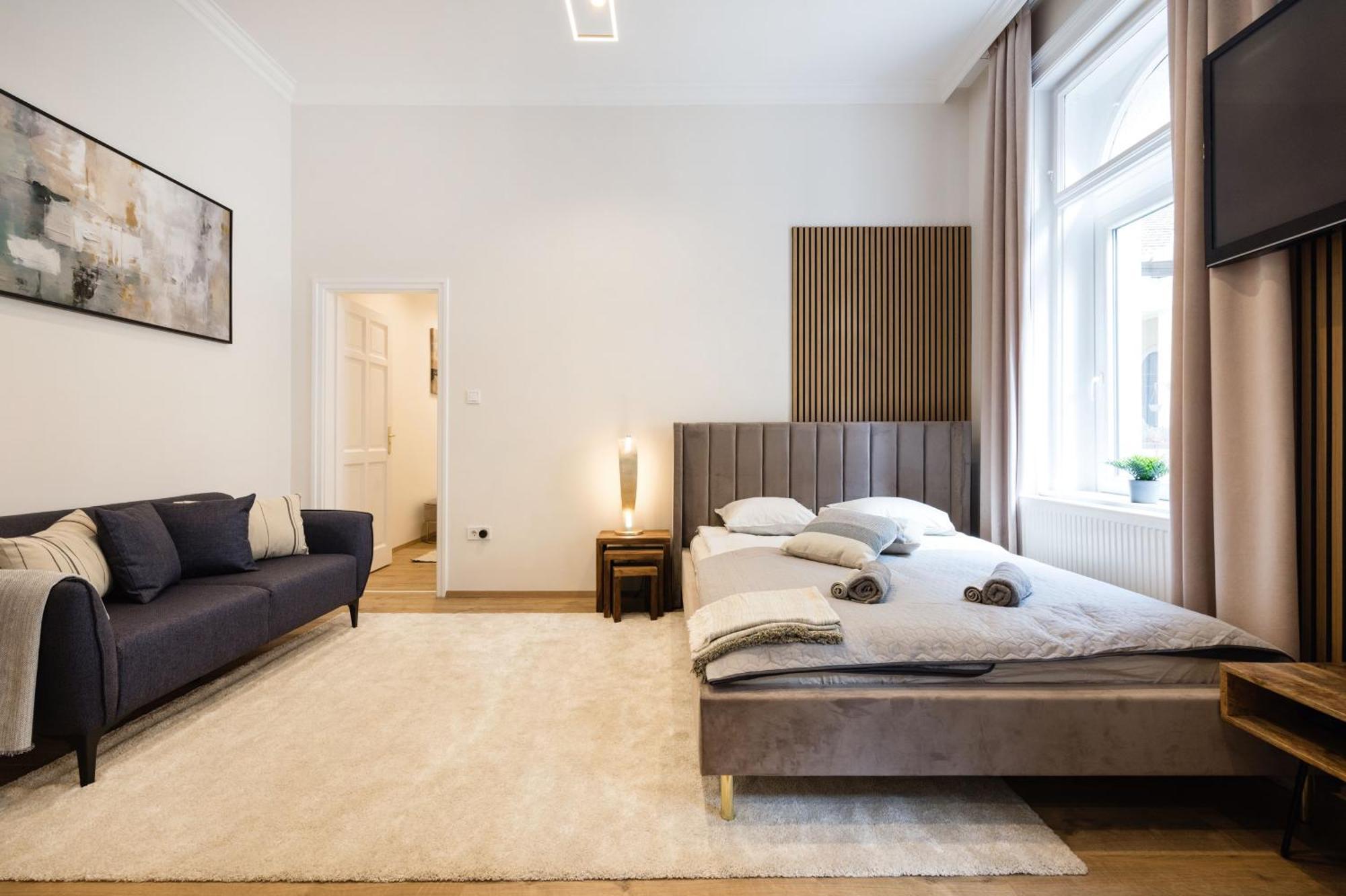 Sleek Downtown Living Apartman Budapest Kültér fotó