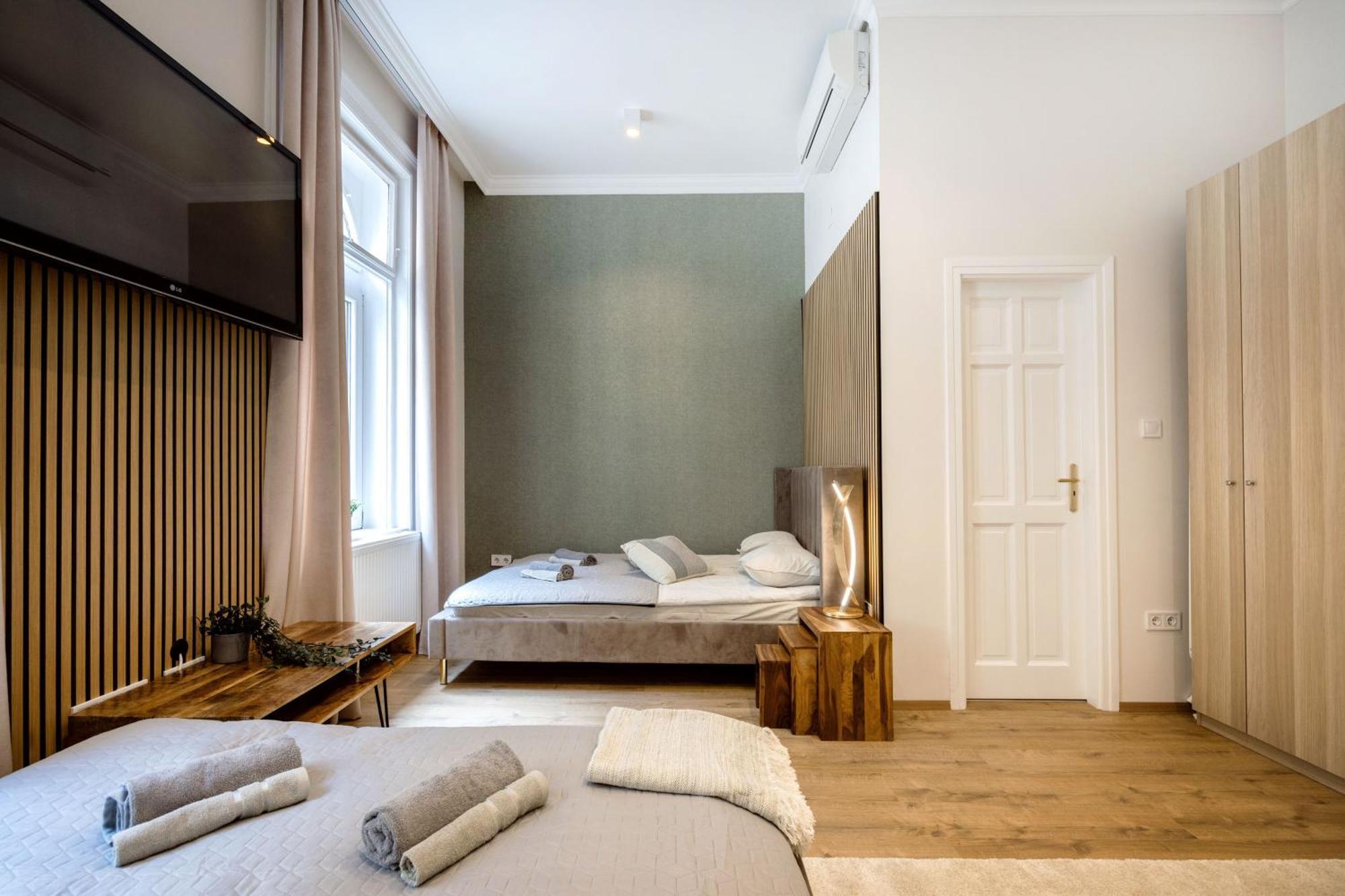 Sleek Downtown Living Apartman Budapest Kültér fotó