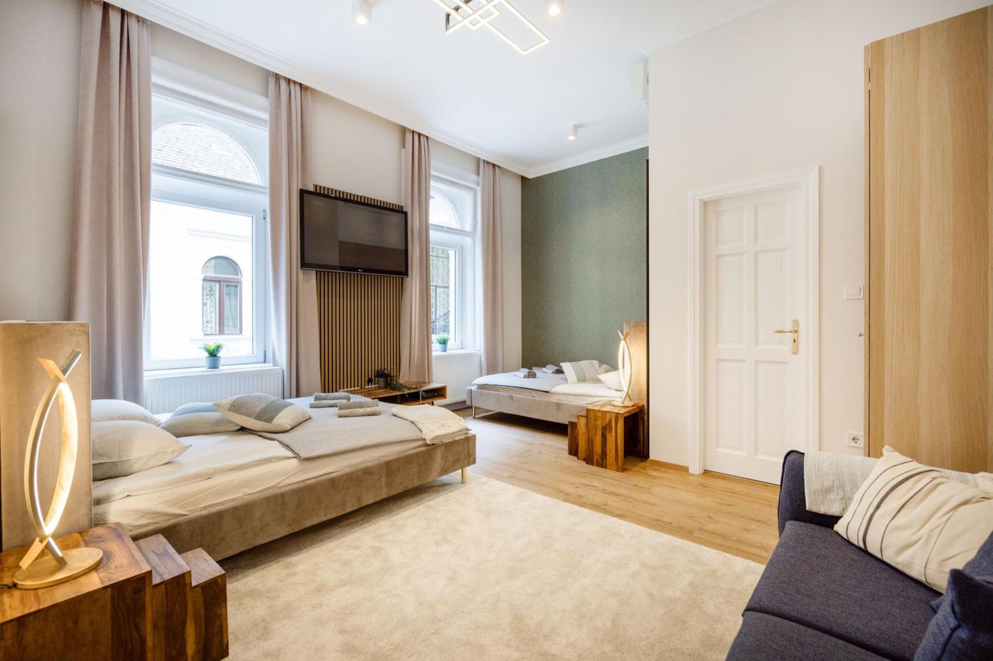 Sleek Downtown Living Apartman Budapest Kültér fotó
