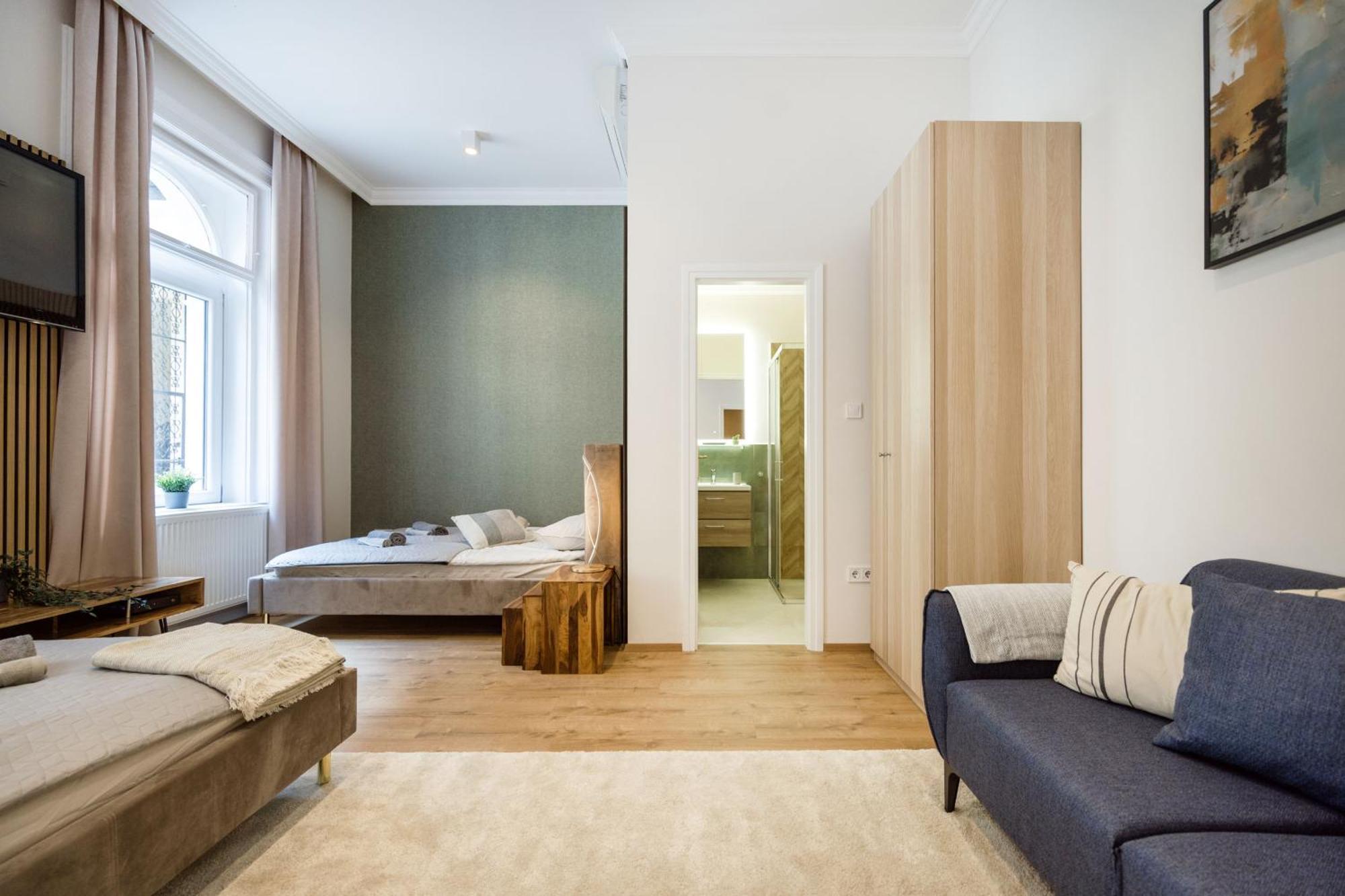 Sleek Downtown Living Apartman Budapest Kültér fotó